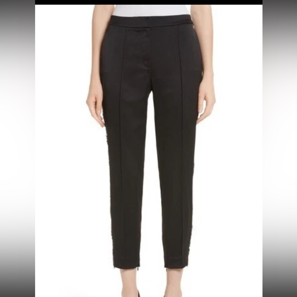 ted baker winny fringe pants burgundy size 6 (Ted baker size 2)
